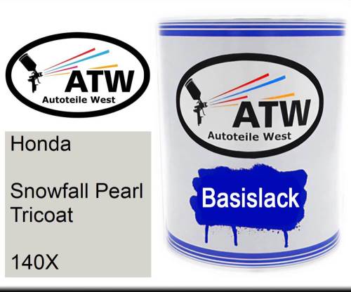 Honda, Snowfall Pearl Tricoat, 140X: 1L Lackdose, von ATW Autoteile West.